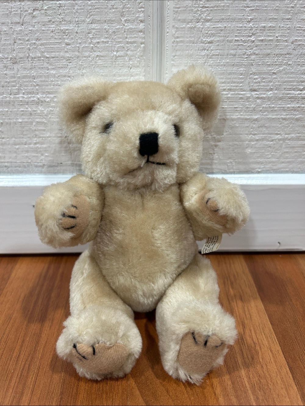 Vintage Jasco International Jointed Teddy Bear 9" Cream Plush Oklahoma City